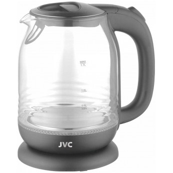 Чайник электрический JVC K-KE1510 grey 1.7 л прозрачный, серый